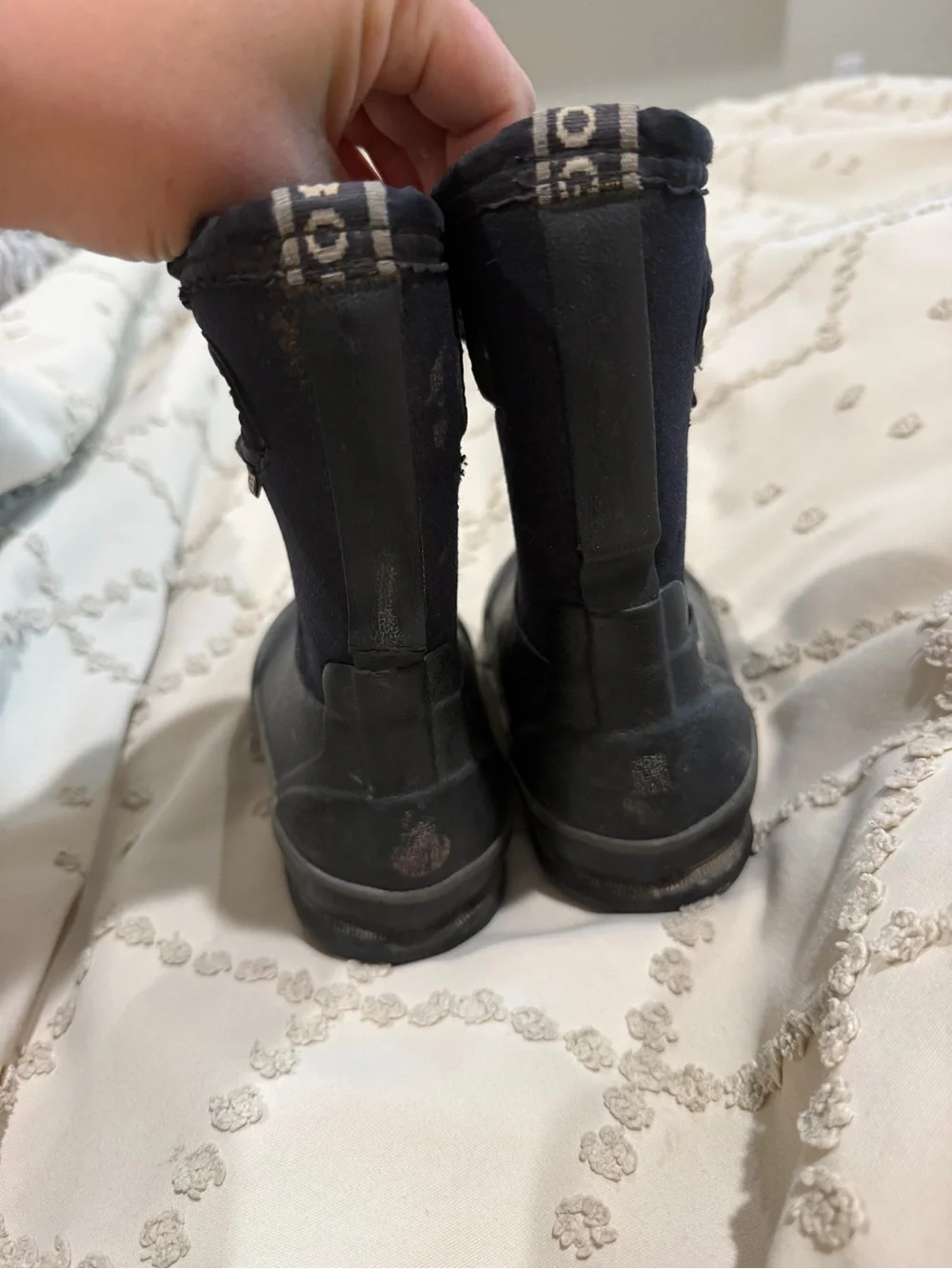 Bogs Kids Black Waterproof Pull-On Boots